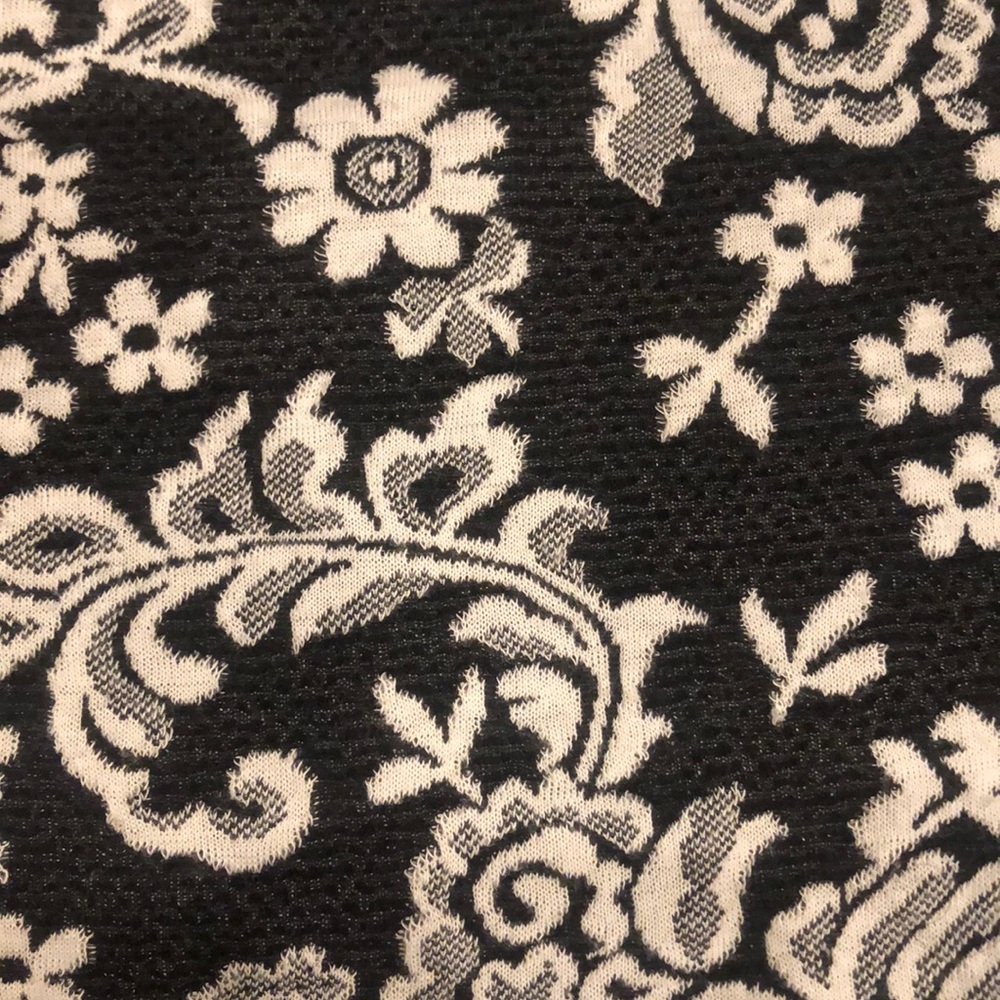 Black Floral Print Dress - Picture 3 of 4